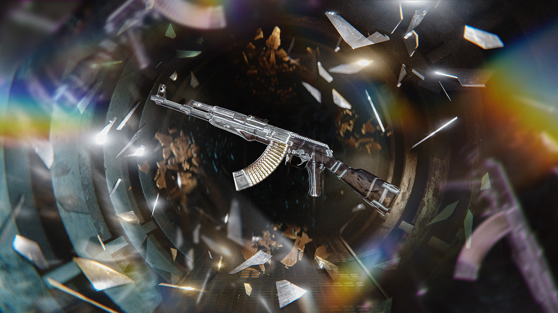 اسکین جدید Crystal Assault Rifle در بازی راست
