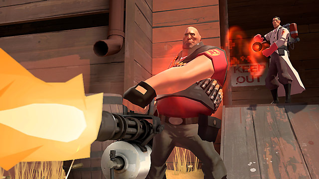 نبرد تیمی در بازی Team Fortress 2