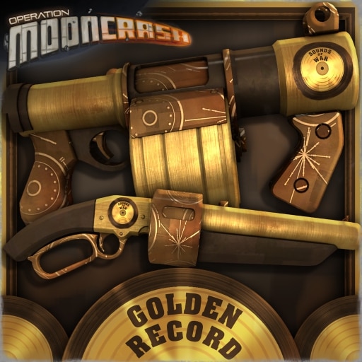 وار پینت Golden Record از کالکشن Operation Mooncrash در TF2