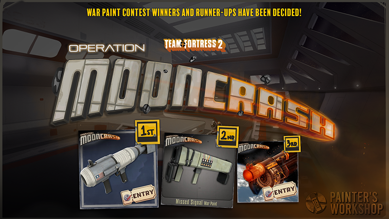 نتایج مسابقه وار پینت TF2 اعلام شد؛ برنده‌های Operation Mooncrash و جایزه ۳۳۰ کلیدی